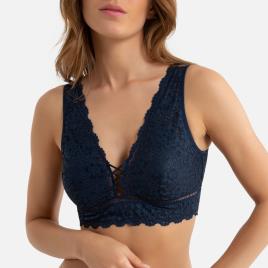 La Redoute Collections Soutien bralette modelo triângulo, renda