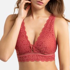 La Redoute Collections Soutien bralette modelo triângulo, renda