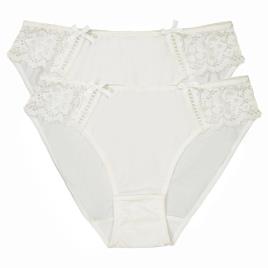 La Redoute Collections Lote de 2 cuecas em renda e microfibra