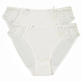La Redoute Collections Lote de 2 cuecas em renda e microfibra