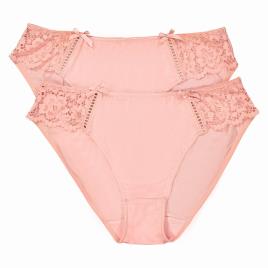 La Redoute Collections Lote de 2 cuecas em renda e microfibra