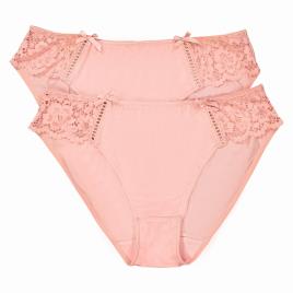 La Redoute Collections Lote de 2 cuecas em renda e microfibra
