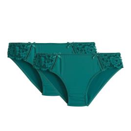 La Redoute Collections Lote de 2 cuecas em renda e microfibra