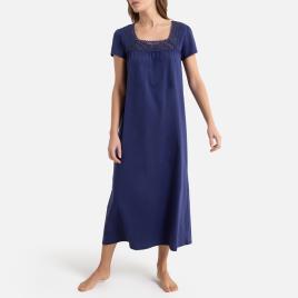 Anne Weyburn Camisa de dormir em renda e algodão penteado 