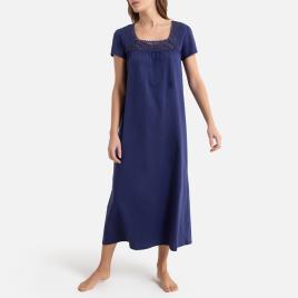 Anne Weyburn Camisa de dormir em renda e algodão penteado