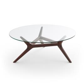  - Mesa de centro em nogueira, Ø90 cm, Maricielo