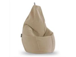 Pufe HAPPERS Pera (Bege - Tecido Aquaclean - 80x80x130 cm)