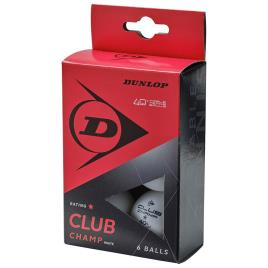 Dunlop Bolas De Tênis De Mesa 40+club Champ 6 Balls White