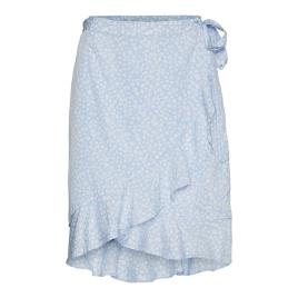 Vero Moda Saia Curta Henna Wrap L Blue Bell / Aop Mini Henna Vic Aop