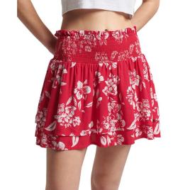 Superdry Saia Vintage Ruffle Smocked 12 Floral Red