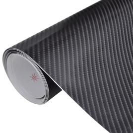 vidaXL Películas para carro 2 pcs 4D 100x150 cm + 50x150 cm preto