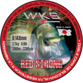 Wakasu Monofilamento 3000 M 0.148 mm Red