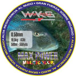 Wakasu Monofilamento Multi Max Power 500 M 0.500 mm Multicolour