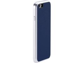 Capa iPhone 6, 6s, 7, 8  AluFr Leather Azul