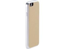 Capa iPhone 6, 6s, 7, 8  AluFr Leather Dourado