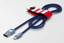 Cabo USB-lightning Marvel (captain america)