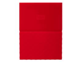 Disco HDD Externo  My Passport  1 TB (Vermelho - 1 TB - USB 3.0)