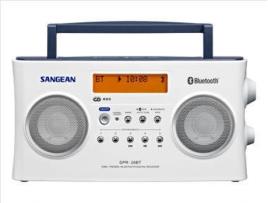 Rádio  DPR-26BT (Branco - Digital - DAB+ / FM RDS - Bateria)