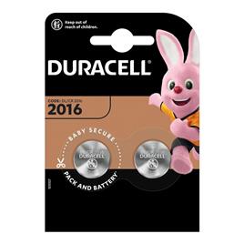 Pilhas de Botão de Lítio DL/CR2016 DURACELL 3V (2 uds)