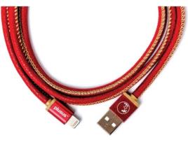 Cabo PLUSUS LifeStar (USB - Lightning - 1m - Vermelho)