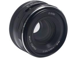 Objetiva MEIKE MK-50-F2.0 APS-C   (Encaixe: Micro 4/3 - Abertura:f/2.0)