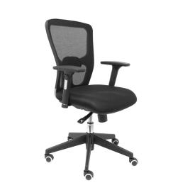 Silla de Oficina Pozuelo respaldo malla negro asiento 3D negro