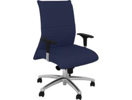 Cadeira de Escritório Executiva PYC Albacete XL Azul Mar com rodas anti-risco (Braços Reguláveis - Tecido)