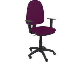 Cadeira de Escritório Operativa PYC Ayna Roxo BA RP com rodas anti-risco (Braços Reguláveis - Tecido)