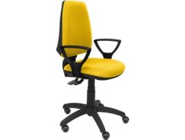 Cadeira de Escritório Operativa PYC Elche S Amarelo BFRP com rodas anti-risco (Braços Fixos - Tecido)