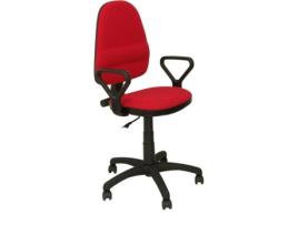 Cadeira de Escritório Operativa PYC Herrera Vermelho BF (Braços Fixos - Tecido)
