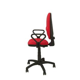 Silla de Oficina Herrera aran rojo con brazos fijos