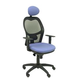 Cadeira de escritório com apoio para a cabeça Jorquera P&C ALI261C Azul Claro