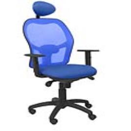 Cadeira de escritório com apoio para a cabeça Jorquera  P&C ALI229C Azul