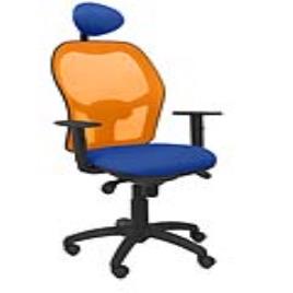 Cadeira de escritório com apoio para a cabeça Jorquera P&C ALI229C Azul