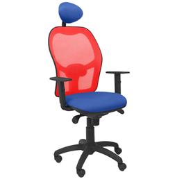 Cadeira de escritório com apoio para a cabeça Jorquera P&C ALI229C Azul
