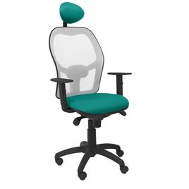Cadeira de escritório com apoio para a cabeça Jorquera P&C BALI39C Verde Claro