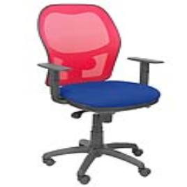 Silla de Oficina Jorquera malla roja asiento bali azul