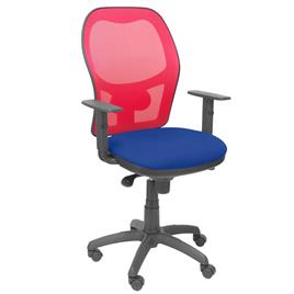 Silla de Oficina Jorquera malla roja asiento bali azul