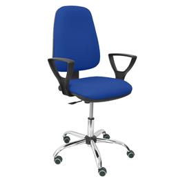 Silla de Oficina Socovos bali azul brazos fijos