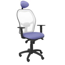 Cadeira de escritório com apoio para a cabeça Jorquera  P&C ALI261C Azul Claro