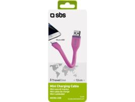 Cabo SBS Mini (USB - Micro-USB - 0.12m - Preto)