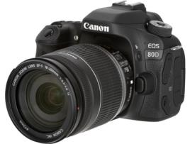 Kit Máquina Fotográfica Reflex CANON EOS 80D + EF-S18-200 IS (APS-C)