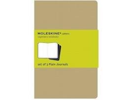 Pack de 3 Blocos MOLESKINE Cahijou Castanhos Lisos