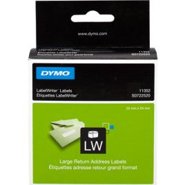 Dymo S0722520 - 11352 Etiquetas, 54 x 25 mm, blanco, 500 unidades original