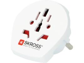 Adaptador de Viagem World to Europe POS (Europa - 4000 W - Branco)
