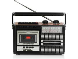 Rádio Gravador  RICATECH PR85 (Preto - Analógico - FM/AM/SW1/SW2 - Pilhas e Corrente)
