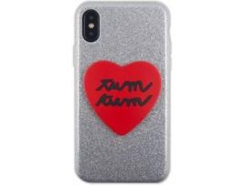 Capa iPhone X, XS SILVIA TOSI 3D Heart Multicor