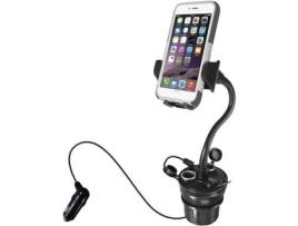 Car Cup Holder Mount w/ USB charger