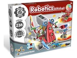 Kit de Ciência SCIENCE4YOU Robotics Alfabot 3 em 1