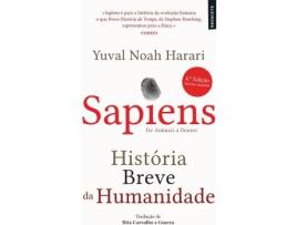 Livro Sapiens: De Animais a Deuses, Uma Breve História da Humanidade de Yuval Noah Harari (Português - 2017)